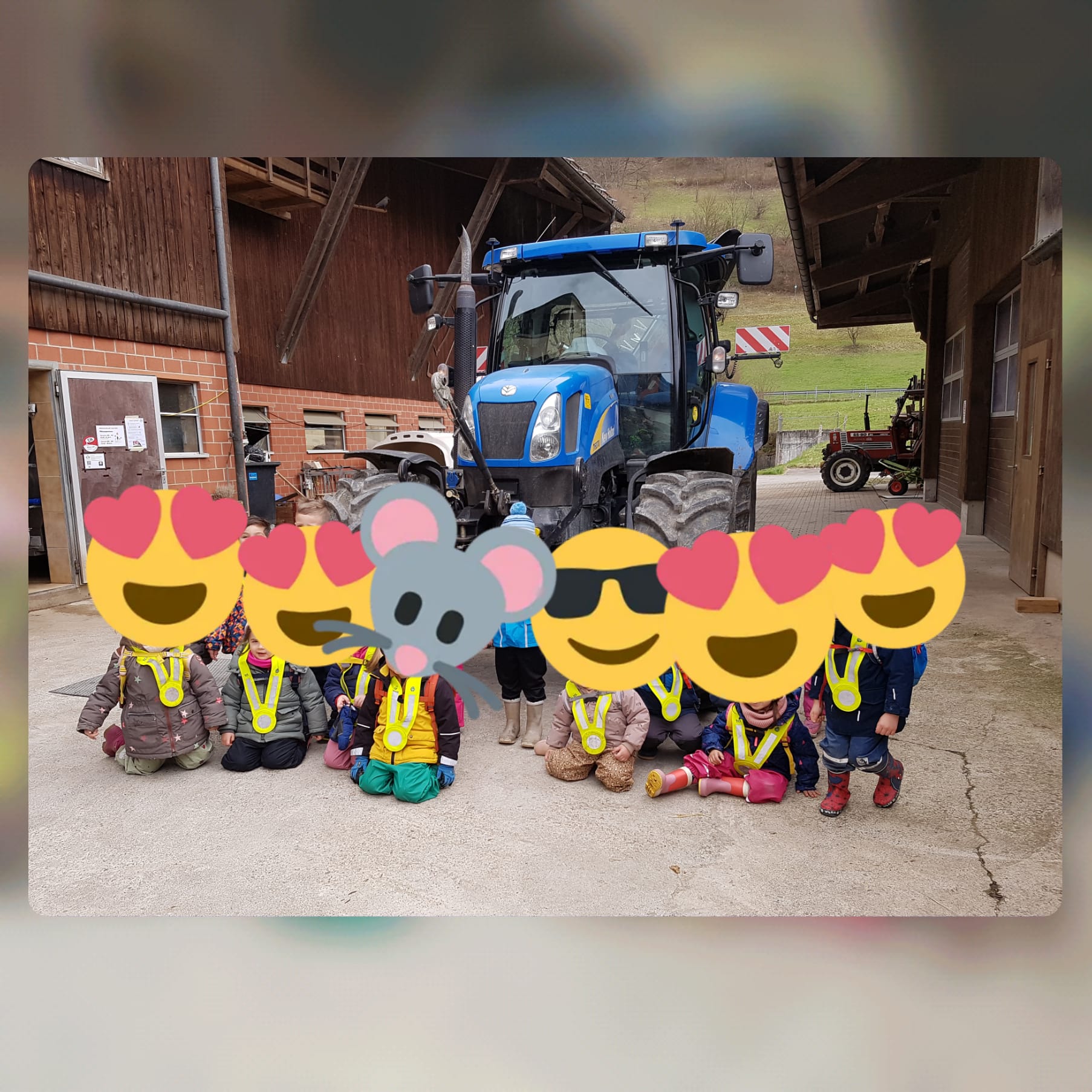 Wir durften eine Kindergartenklasse auf unserem Hof Willkommen heissen, Juni 2023